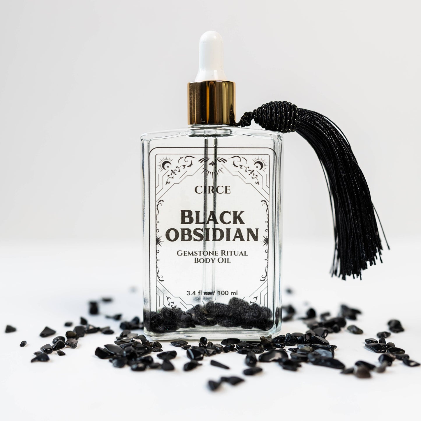 Obsidian Body Oil - Protection Crystal Oil 3.4oz