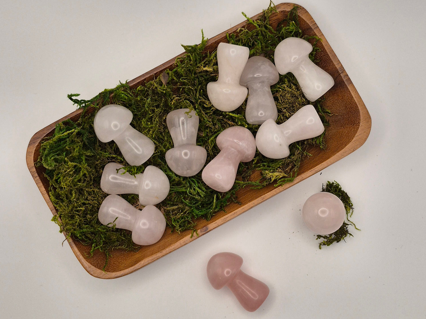Medium Rose Quartz Mushrooms