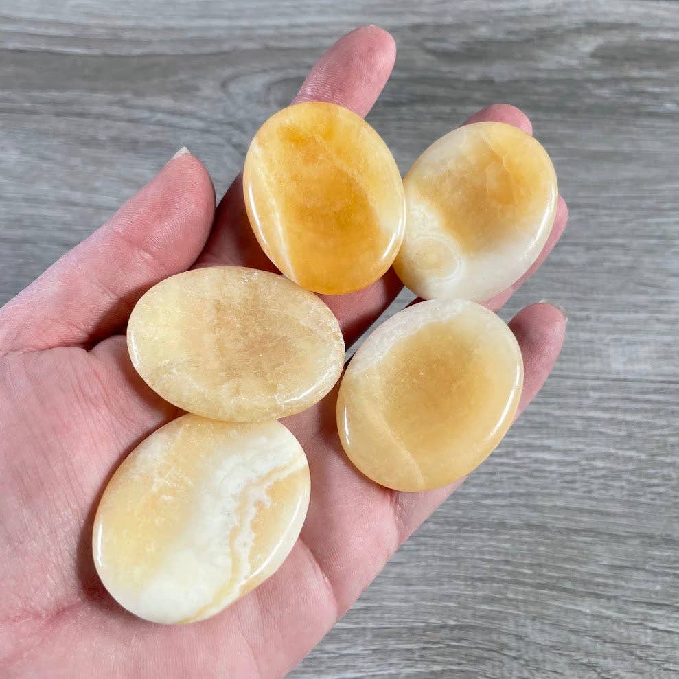 Oval Gemstone Worry Stones – Bulk Polished Pocket Crystals