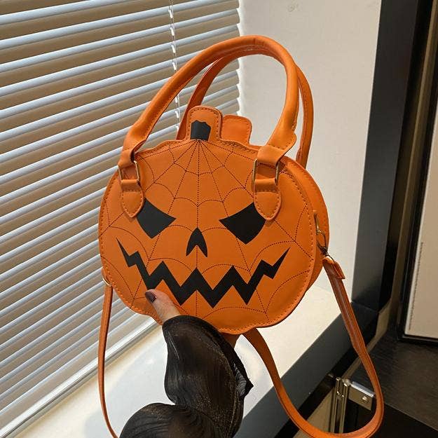Devil Halloween Pumpkin Handbag Crossbody Bag