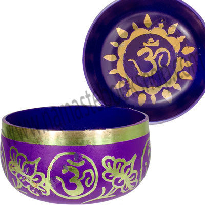 Mini Chakra Singing Bowl - Crown (Purple)
