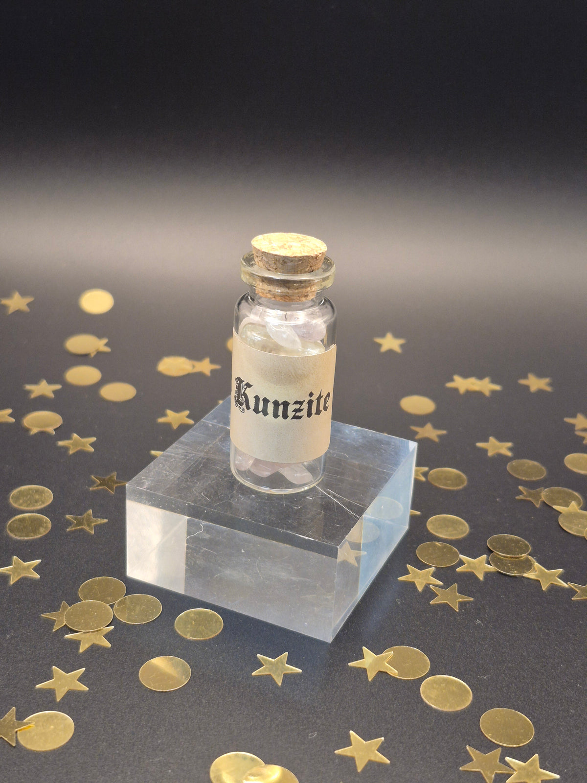Pink Kunzite Chip Bottle