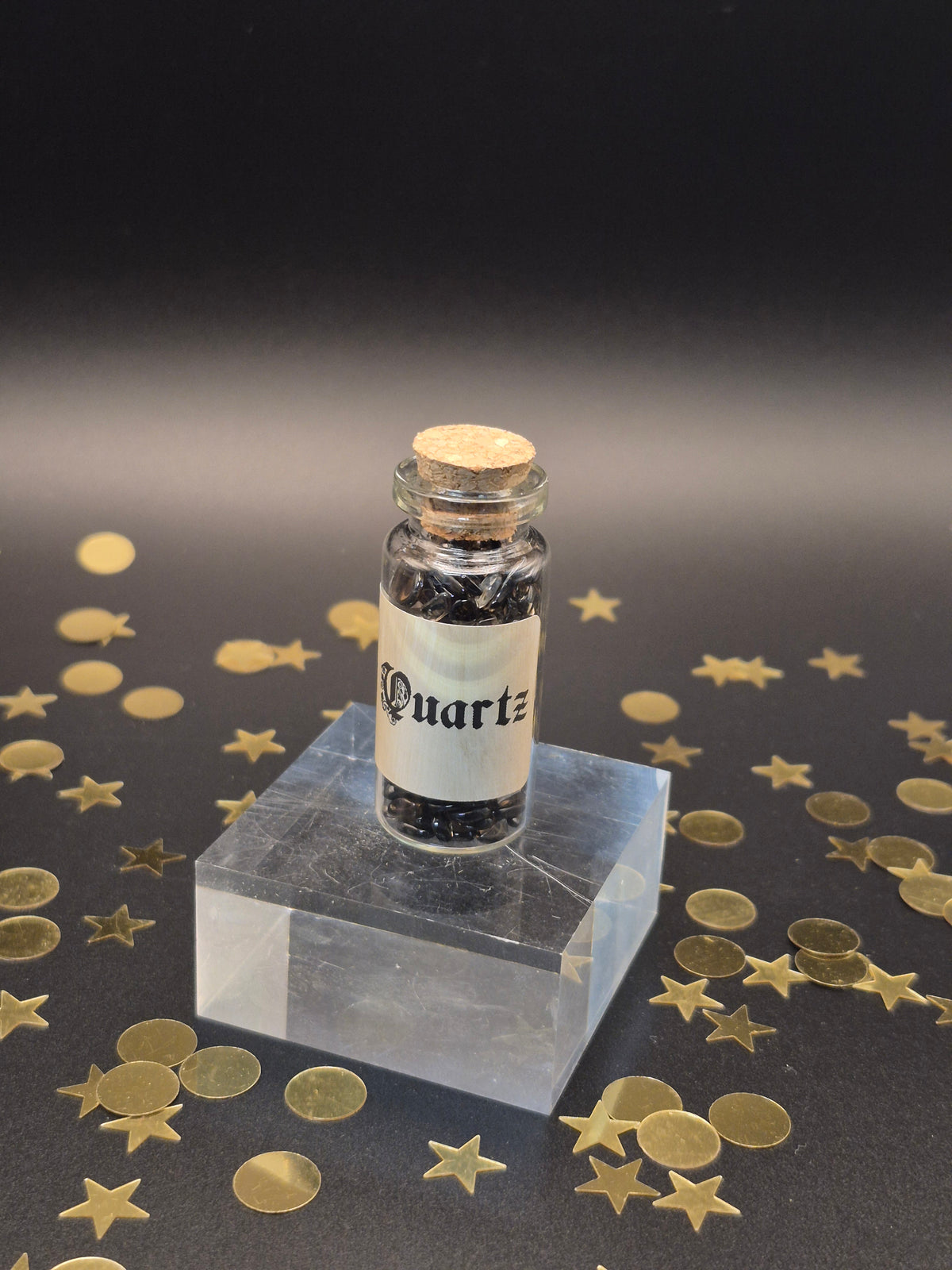 Smoky Quartz Chip Bottle
