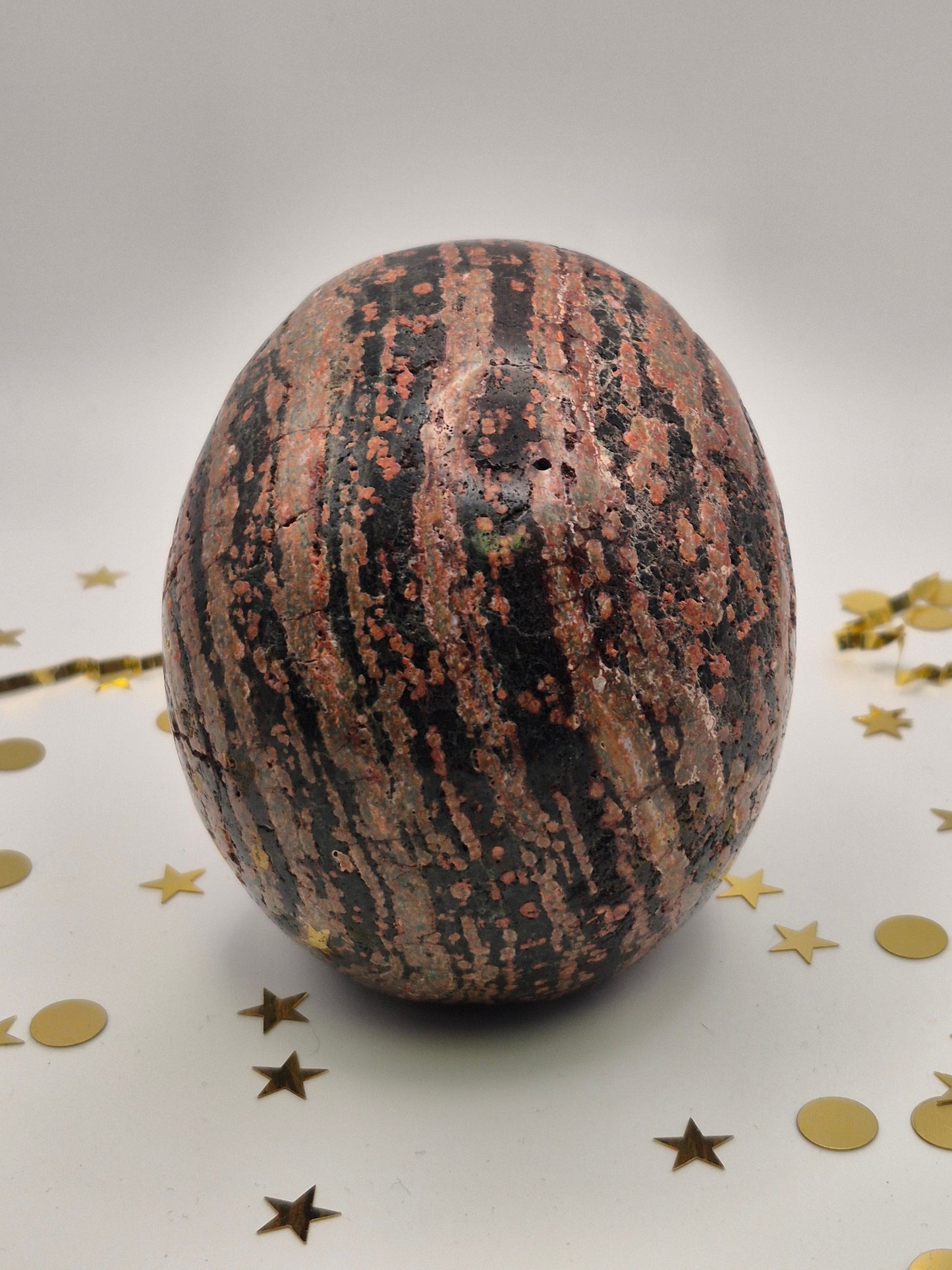 Brown Snowflake Obsidian Skull