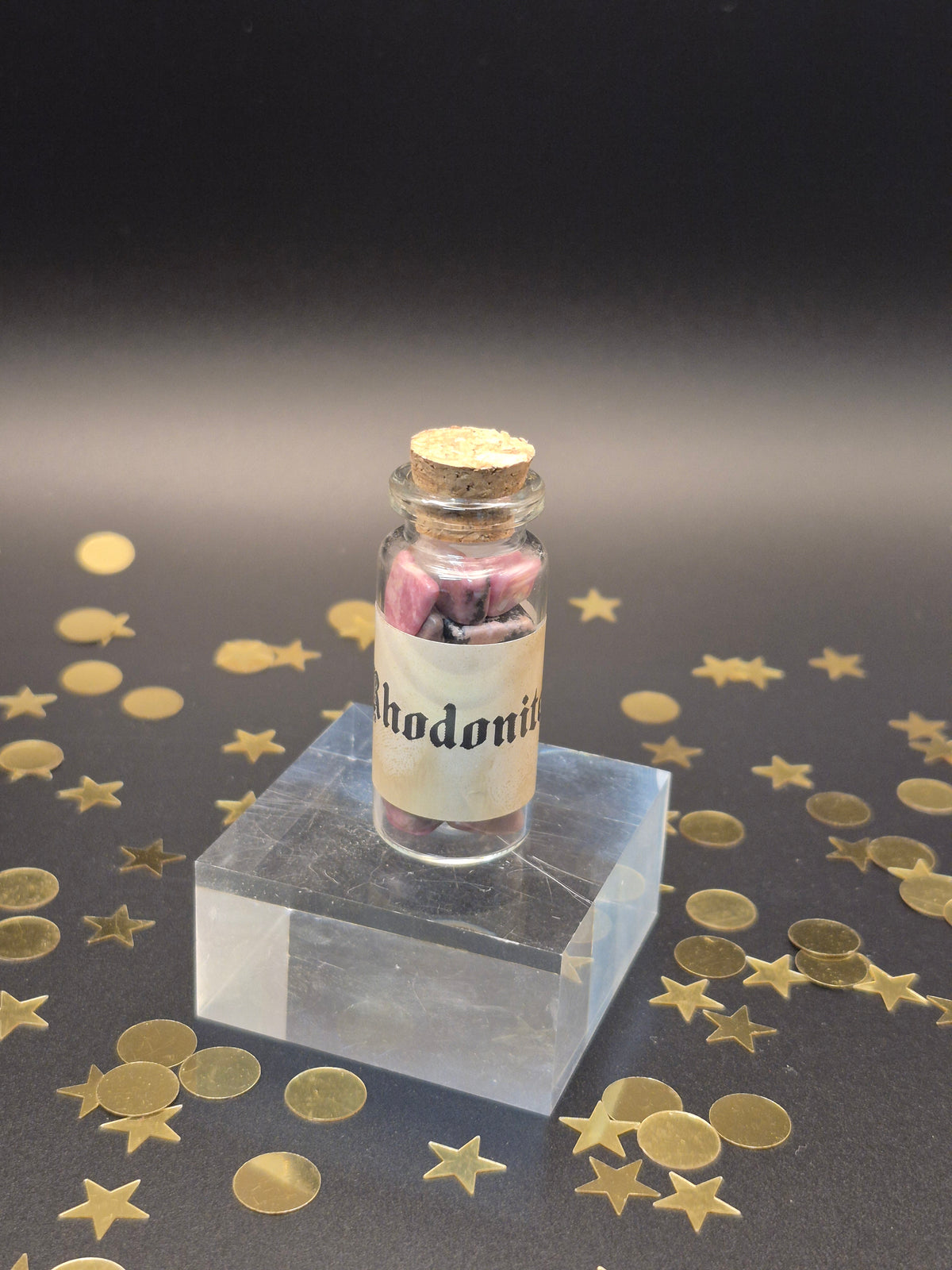Rhodonite Chip Bottle