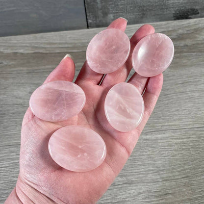Oval Gemstone Worry Stones – Polished Pocket Crystals