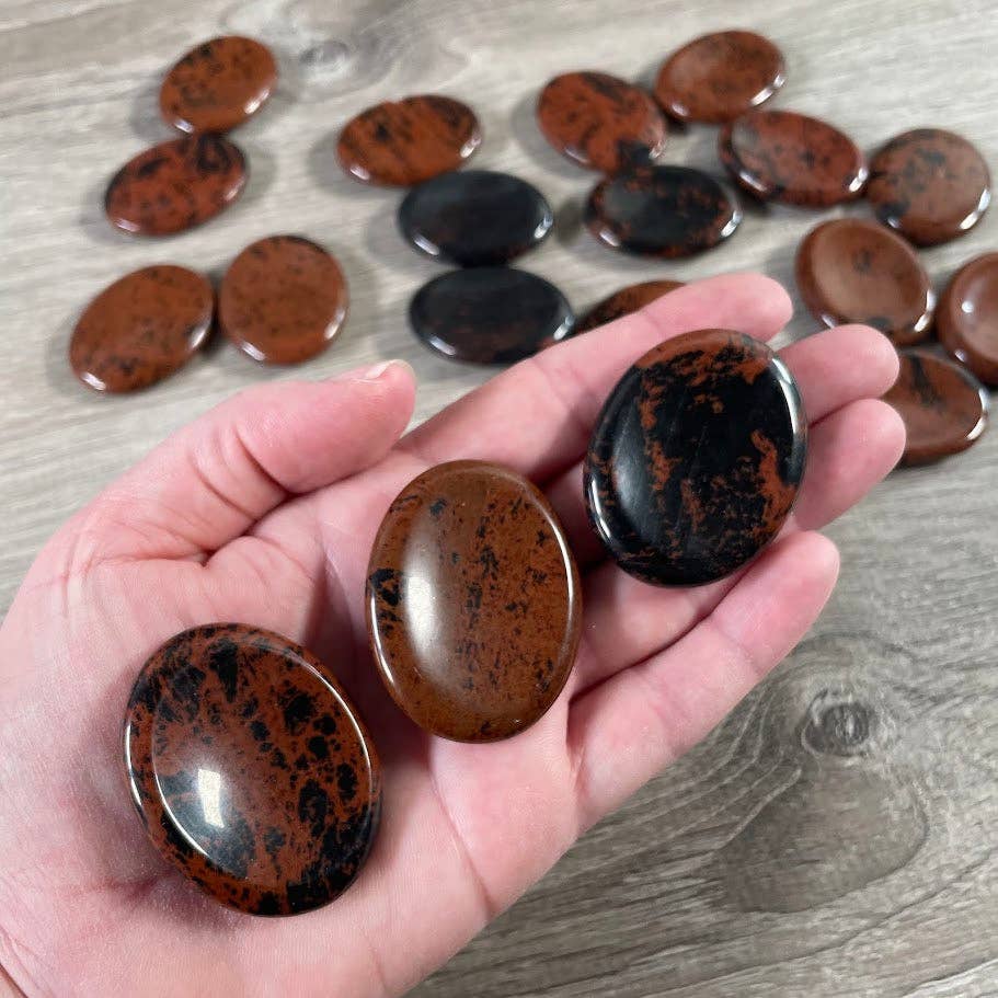 Oval Gemstone Worry Stones – Bulk Polished Pocket Crystals