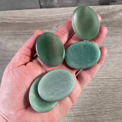 Oval Gemstone Worry Stones – Polished Pocket Crystals