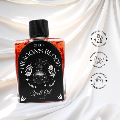 Dragon’s Blood Spell Oil – 1/2 oz Protection & Power Ritual