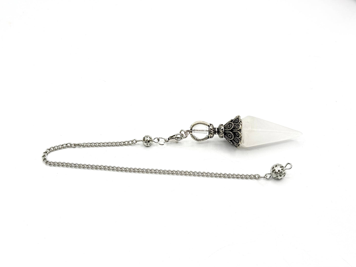 Clear Quartz Double Cap Pendulum