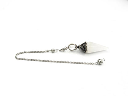 Clear Quartz Double Cap Pendulum