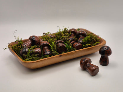 Medium Mahogany Jasper Mushroom