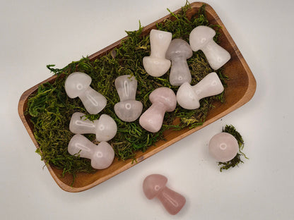 Medium Rose Quartz Mushrooms