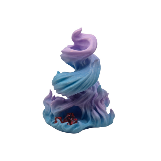 Blue and Purple Dice Tower