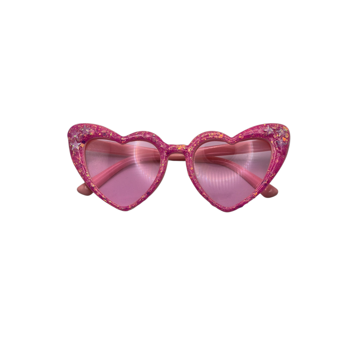 Retro Hot Pink Heart Sunglasses