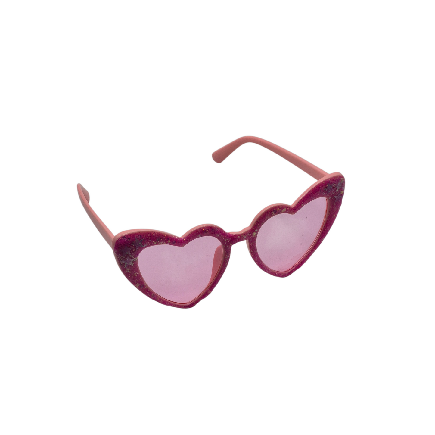 Retro Hot Pink Heart Sunglasses