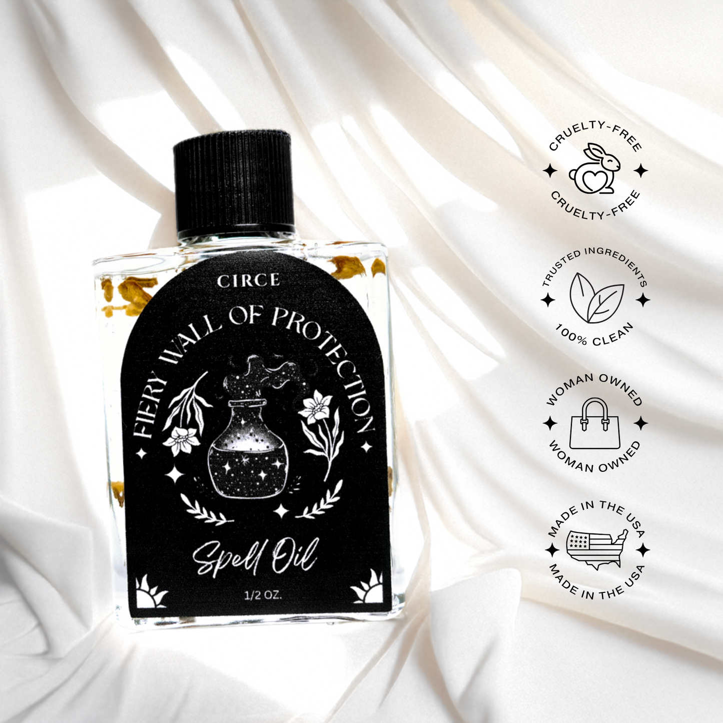 Fiery Wall of Protection Spell Oil – 1/2 oz Warding Ritual