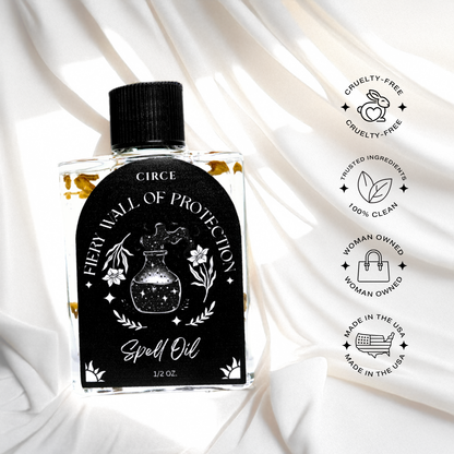 Fiery Wall of Protection Spell Oil – 1/2 oz Warding Ritual