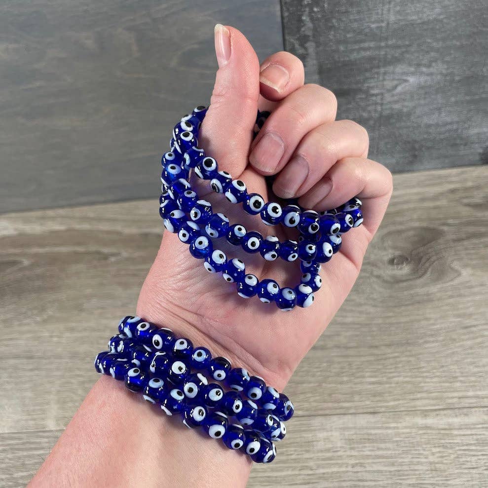 Evil Eye Protection Beaded Bracelet