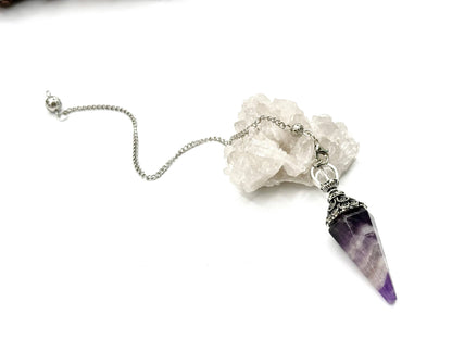Amethyst Double Cap Pendulum