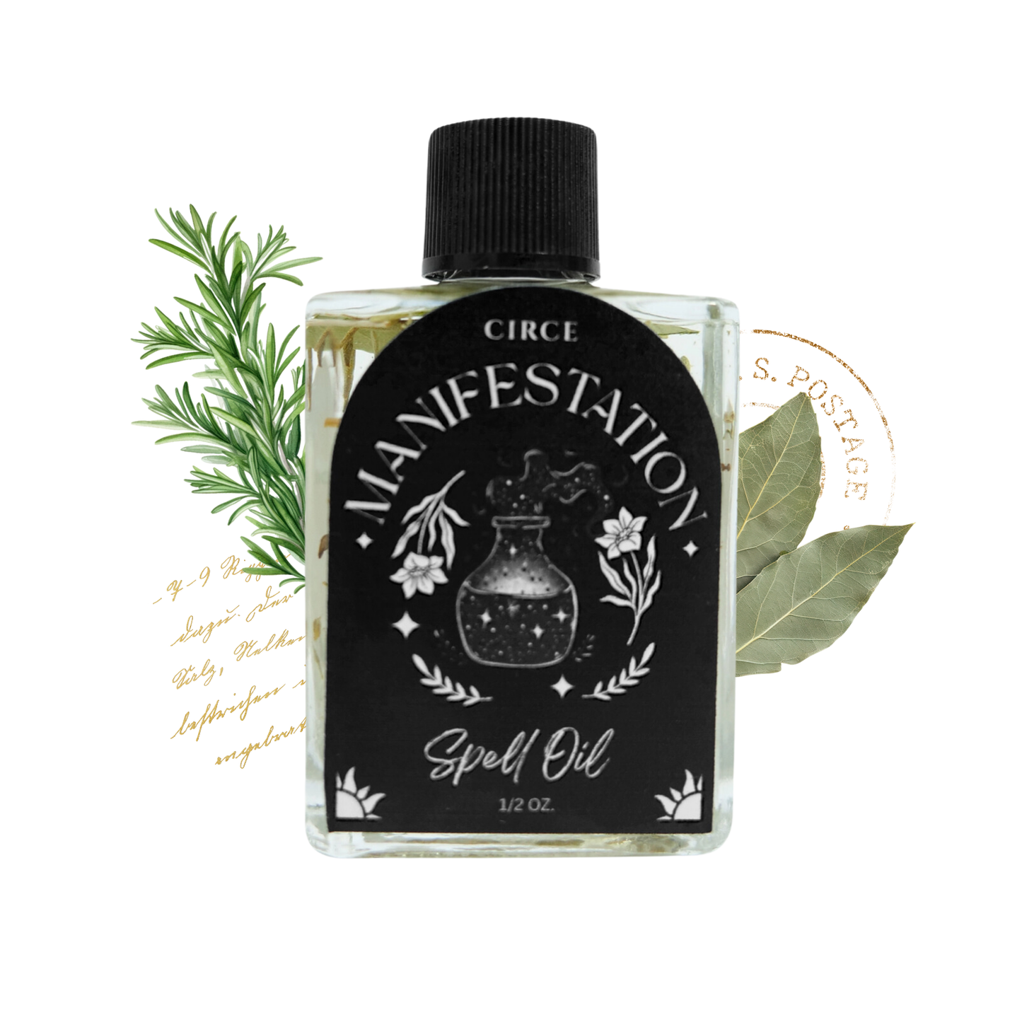 Manifestation Spell Oil – 1/2 oz Intention & Abundance Oil