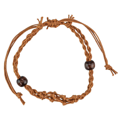 Adjustable Macrame Crystal Holder Bracelet.