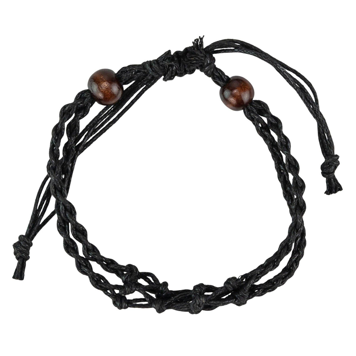 Adjustable Macrame Crystal Holder Bracelet.