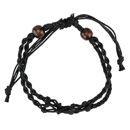 Adjustable Macrame Crystal Holder Bracelet.