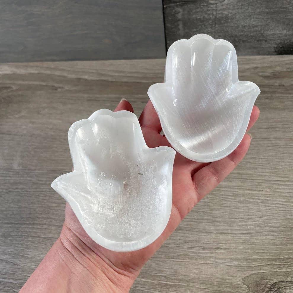 Selenite Bowls – Assorted Shapes & Sizes | Crystal Charging Bowls