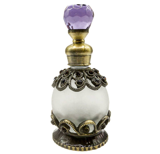 Perfume Bottle - Style 17 - Purple Frosted
