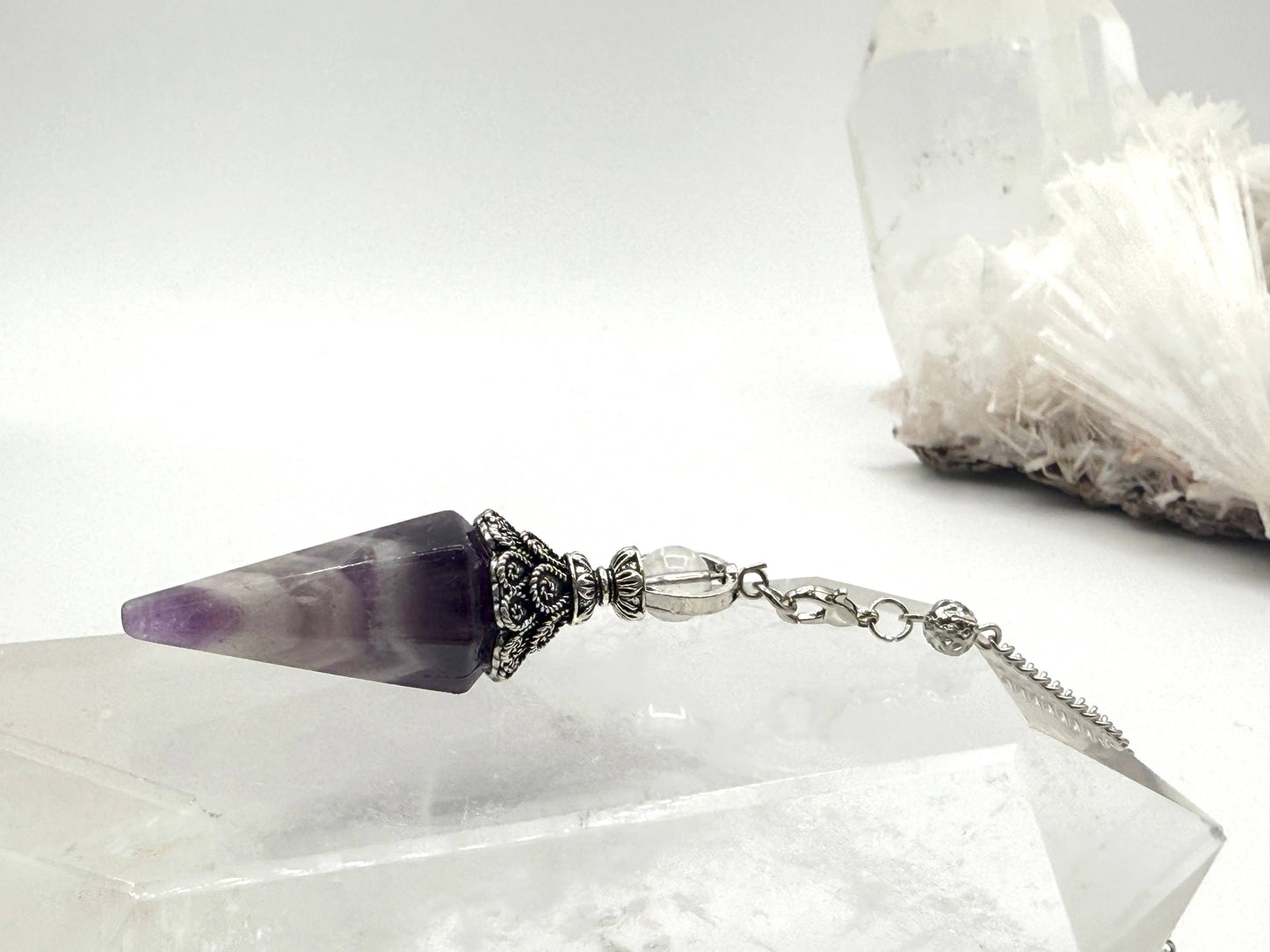 Amethyst Double Cap Pendulum