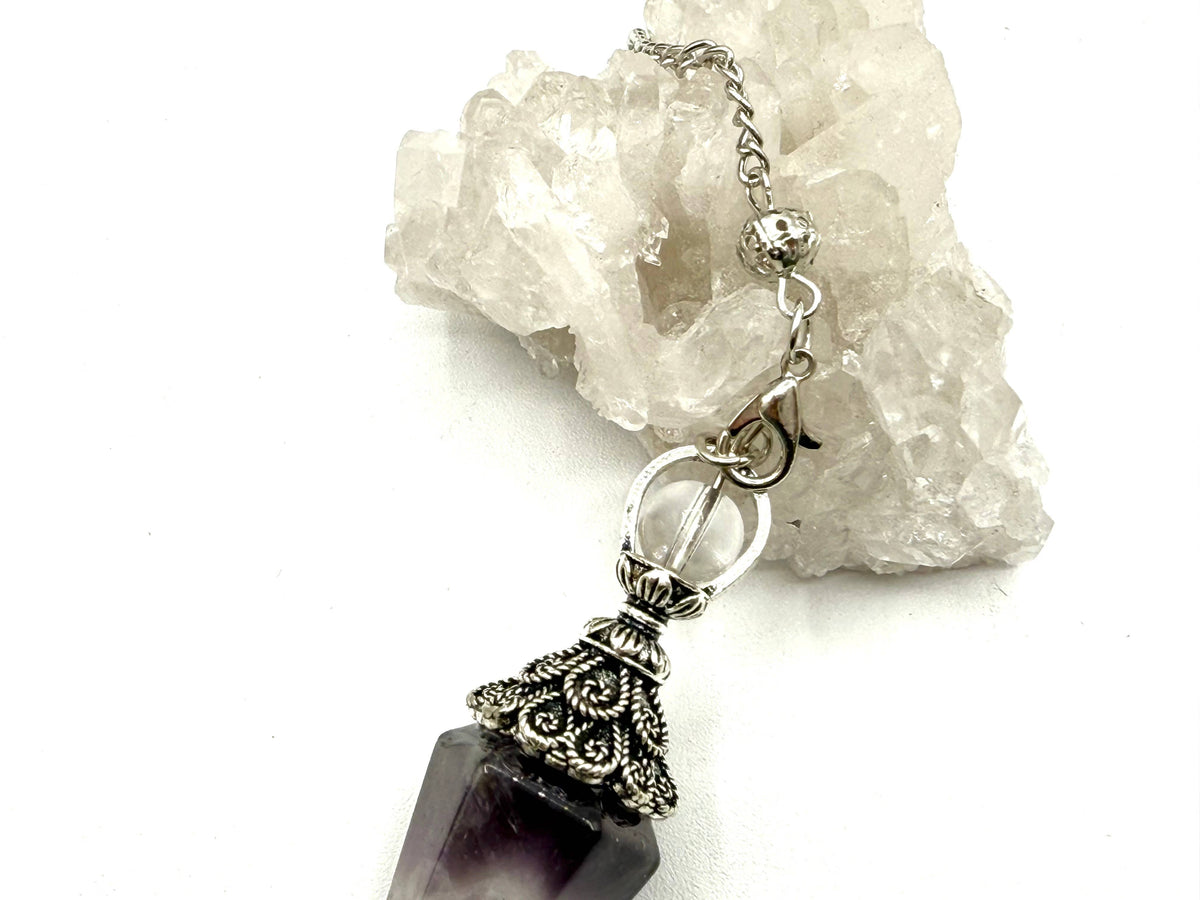 Amethyst Double Cap Pendulum