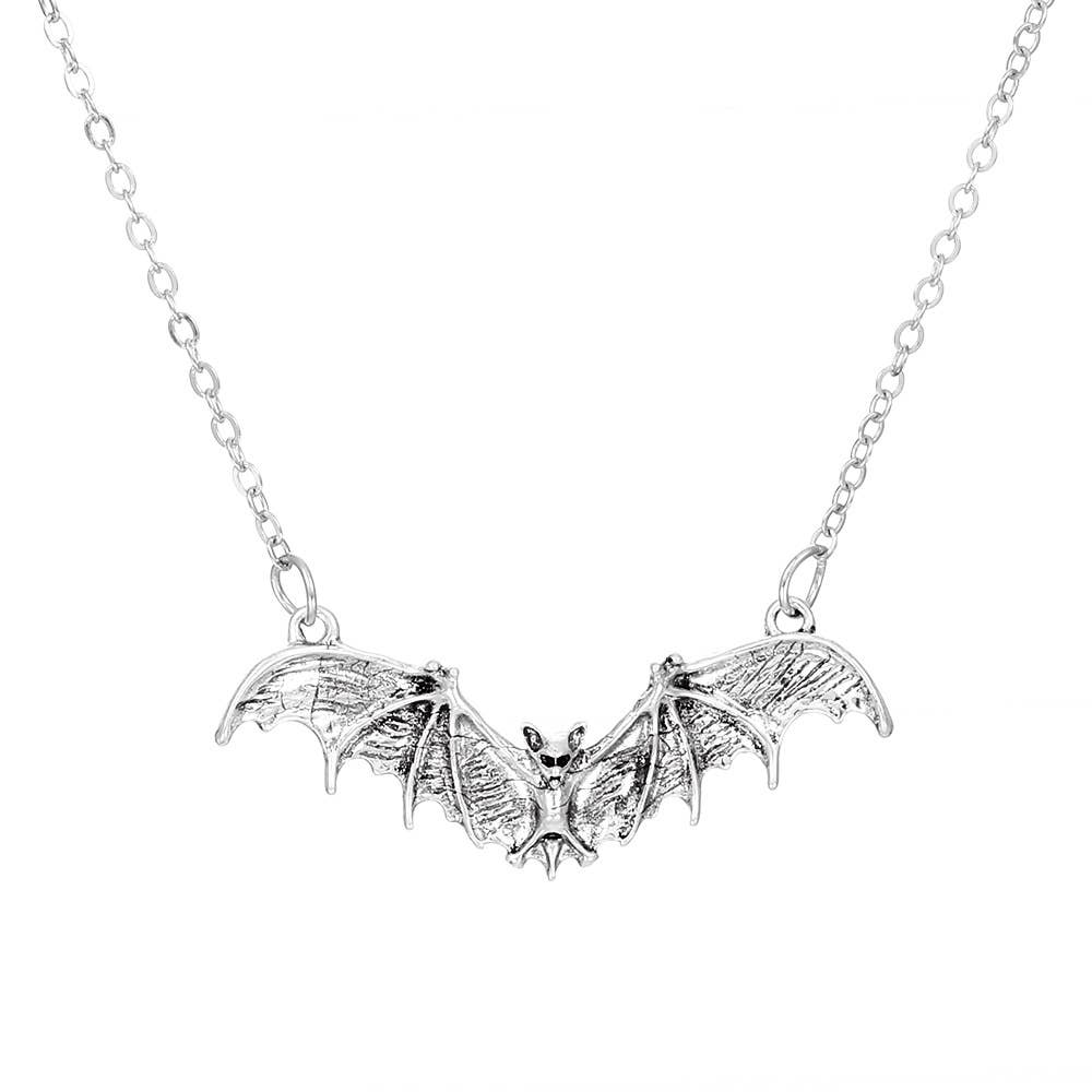 Halloween Women Dark Gothic Style Bat Necklace