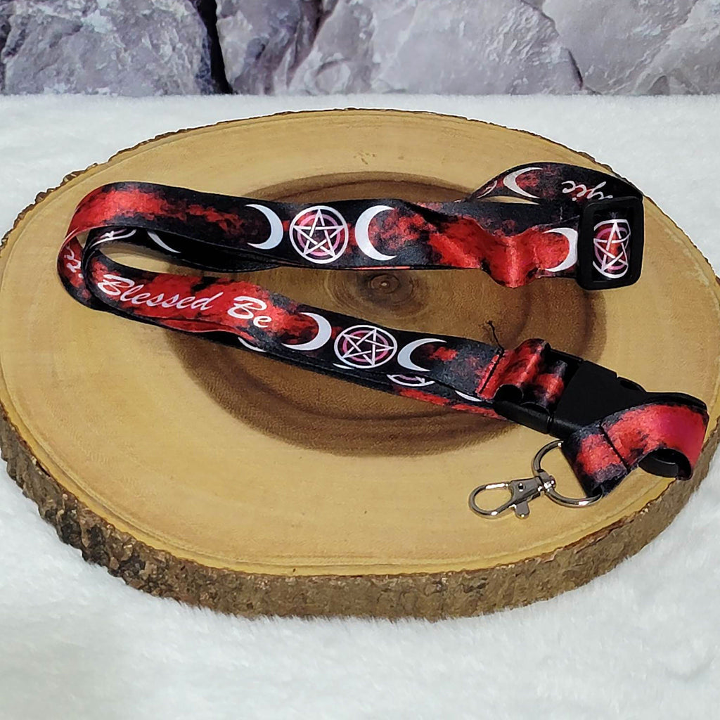 Inspirational Lanyard - Triple Moon w/ Pentacle