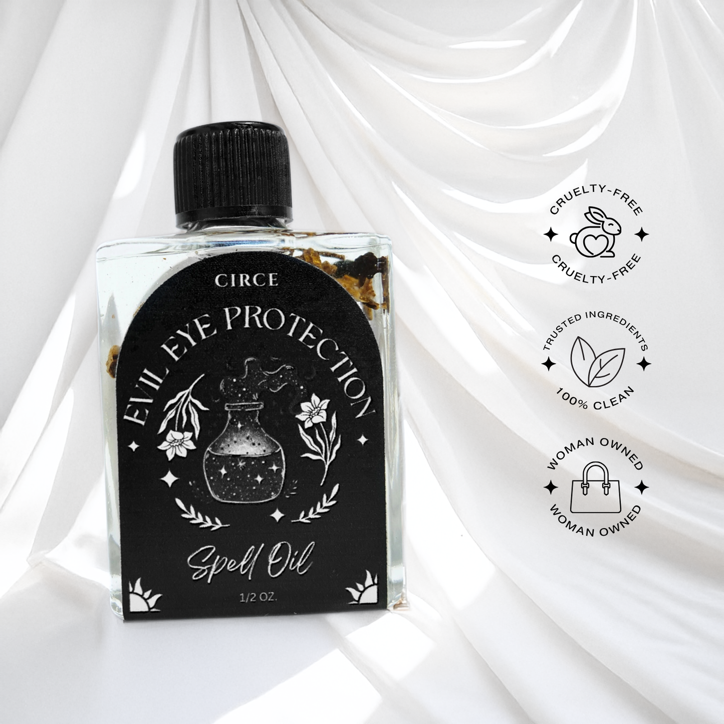 Evil Eye Protection Spell Oil – 1/2 oz Protection & Warding