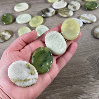 Oval Gemstone Worry Stones – Bulk Polished Pocket Crystals