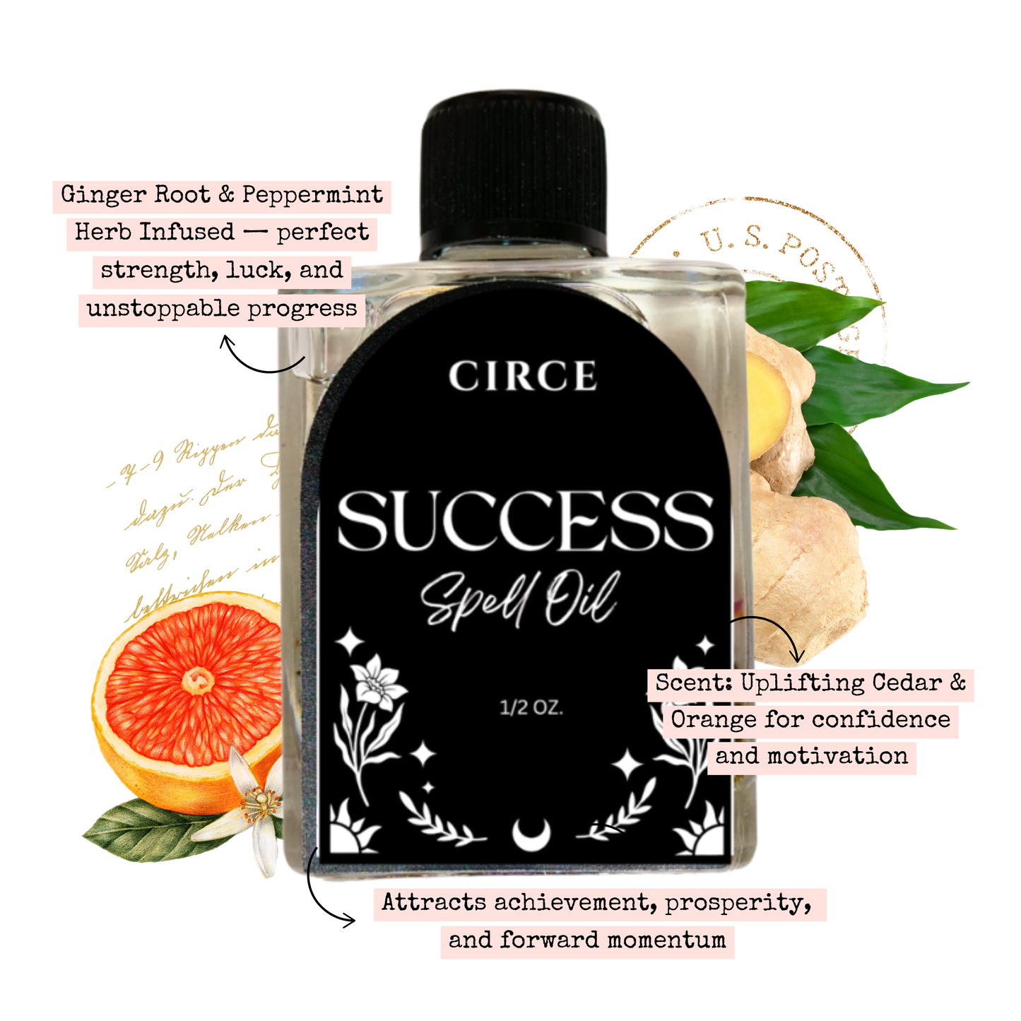 Success Spell Oil – 1/2 oz Prosperity & Career Ritual Oil