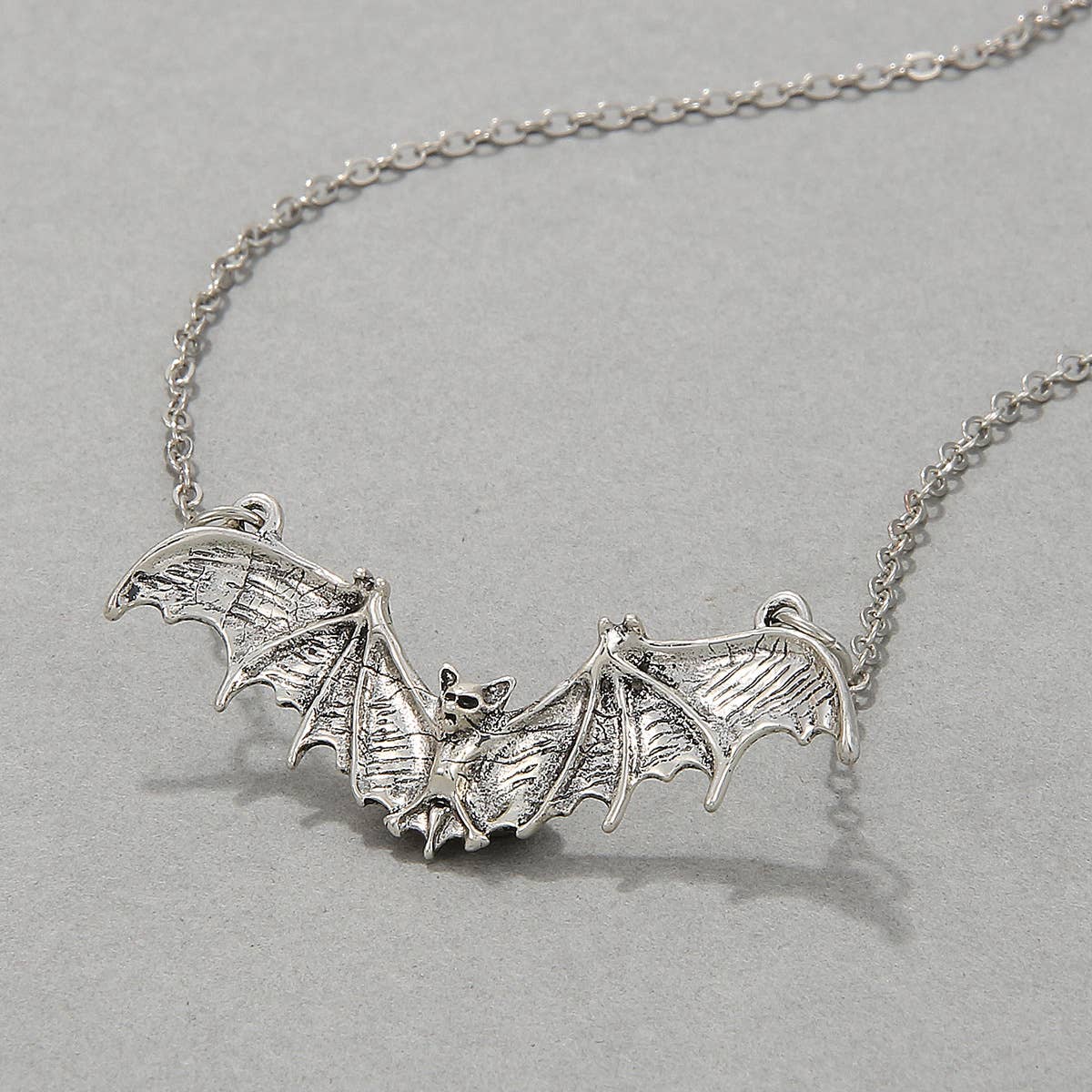 Halloween Women Dark Gothic Style Bat Necklace