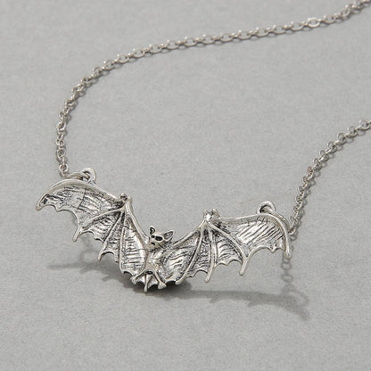 Halloween Women Dark Gothic Style Bat Necklace