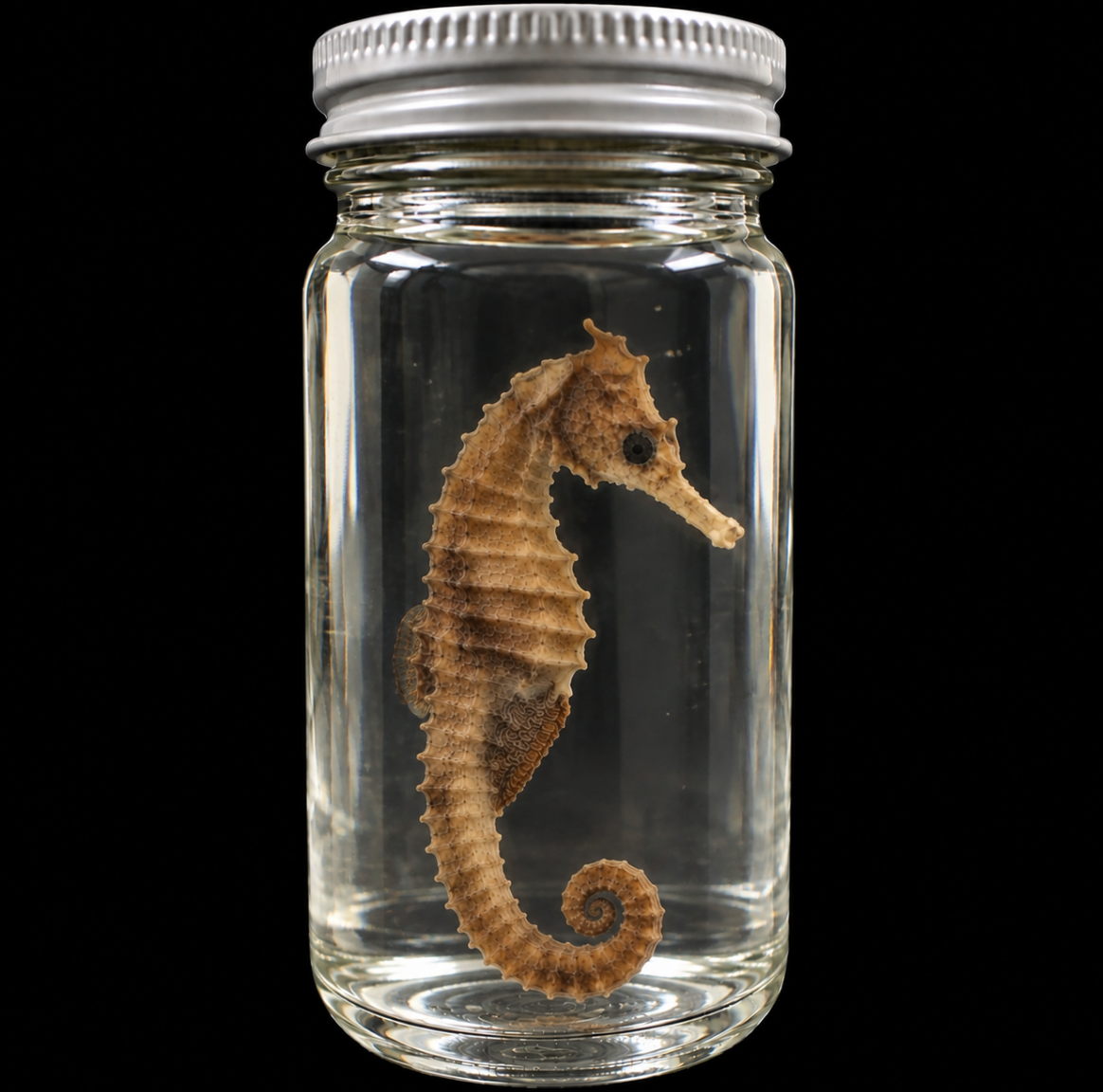 Preserved Seahorse Wet Specimen in Glass Jar – Limited Batch