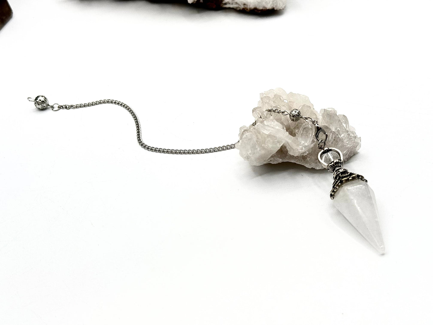 Clear Quartz Double Cap Pendulum