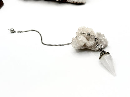 Clear Quartz Double Cap Pendulum