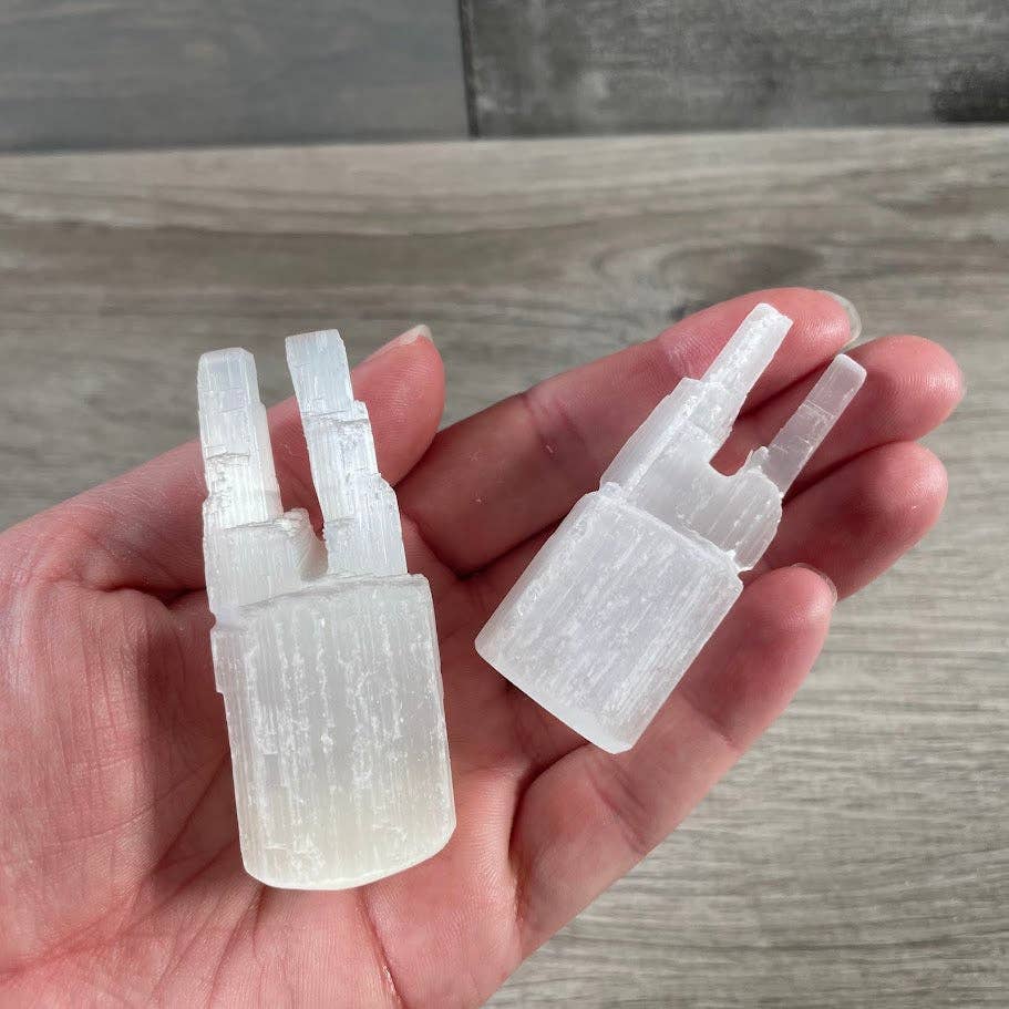 Selenite Obelisk and Tower Crystals