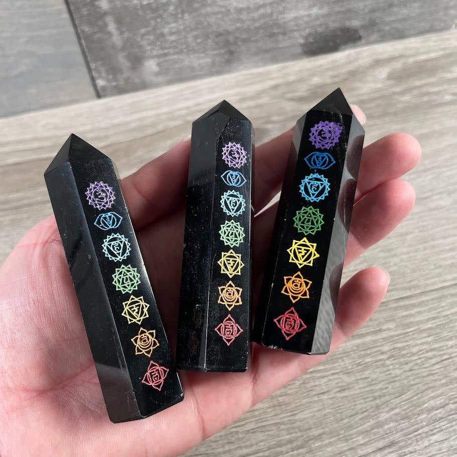 Etched Obsidian Obelisks