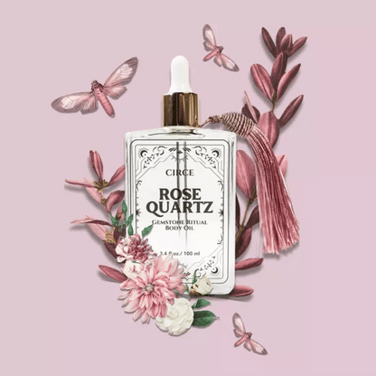 Rose Quartz Body Oil - Self-Love Crystal Oil 3.4oz