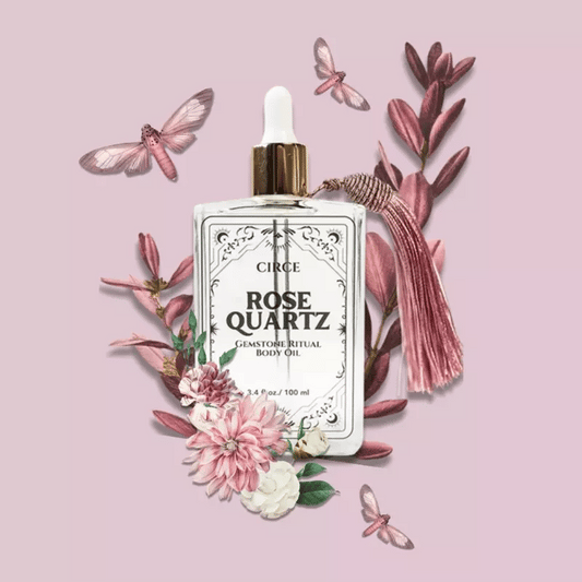 Rose Quartz Body Oil - Self-Love Crystal Oil 3.4oz