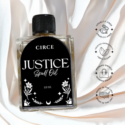 Justice Spell Oil – 1/2 oz Court Case & Fairness Ritual Oil