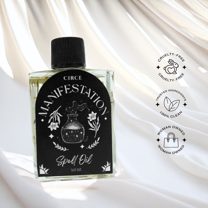 Manifestation Spell Oil – 1/2 oz Intention & Abundance Oil