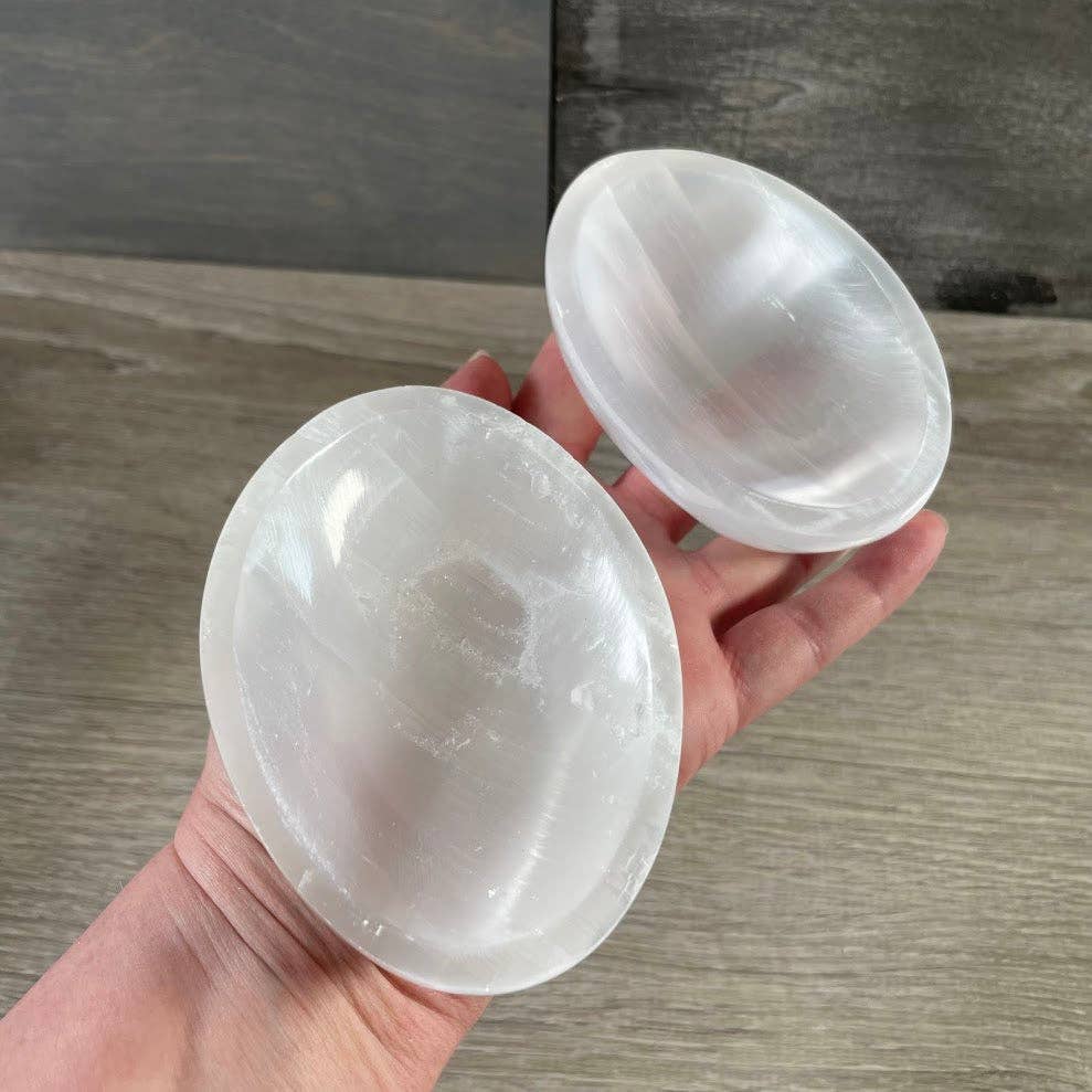 Selenite Bowls – Assorted Shapes & Sizes | Crystal Charging Bowls