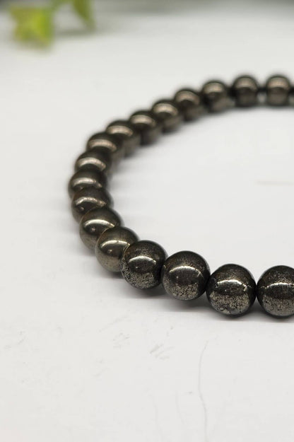 6mm Pyrite Bracelet